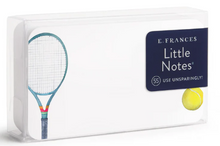 Load image into Gallery viewer, Tennis small notecards with big charm.
