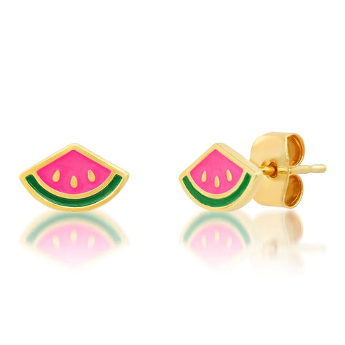 image of watermelon stud earrings