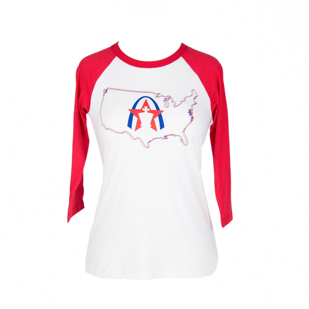 #Chess Capital USA 3/4 Sleeve Shirt