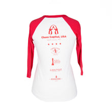Load image into Gallery viewer, #Chess Capital USA 3/4 Sleeve Shirt
