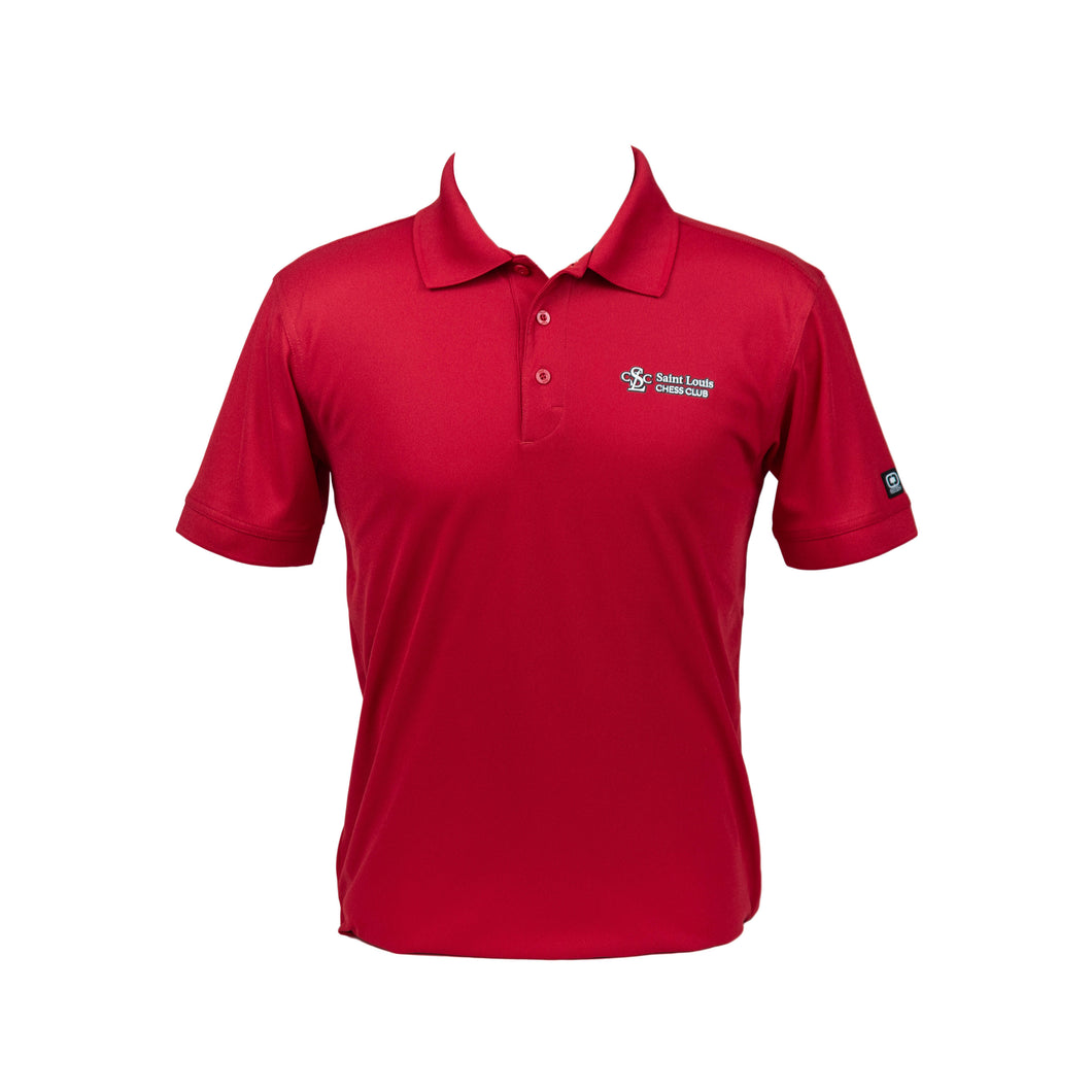 Saint Louis Chess Club Men's Red Polo
