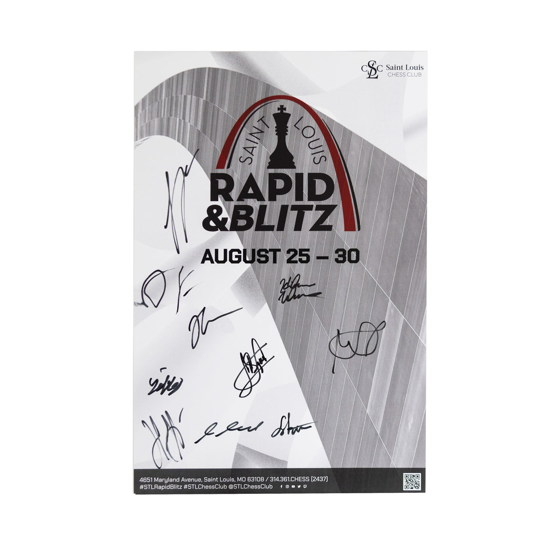 2022 Saint Louis Rapid & Blitz Poster [Autographed]