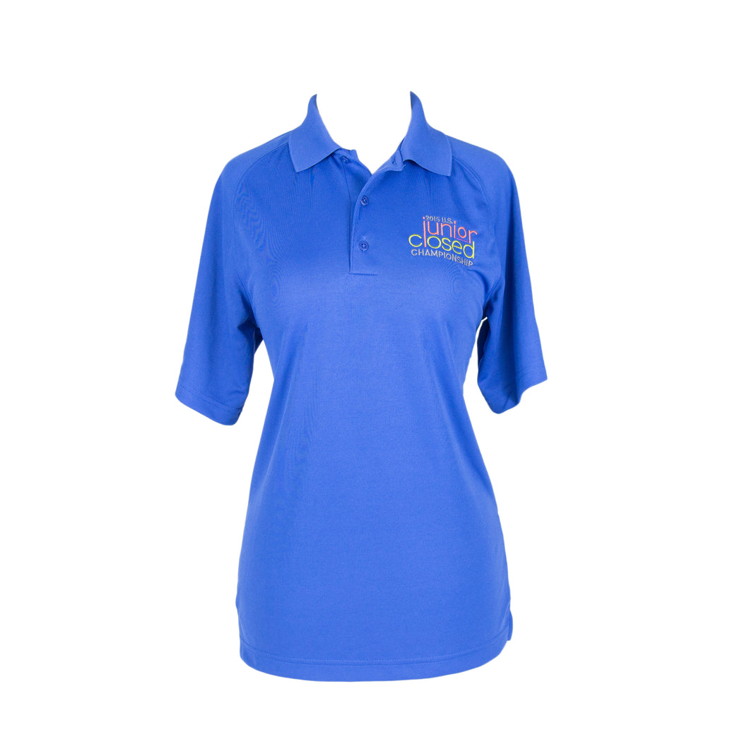#2015 Junior Closed Blue Short Sleeve Polo