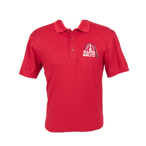 #2017 Rapid & Blitz Red Short Sleeve Polo