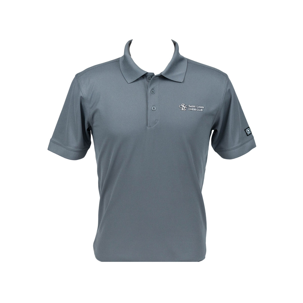 Saint Louis Chess Club Men's Gray Polo
