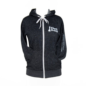 Check Yo Self 2.0 Zip Hoodie - Digital Black