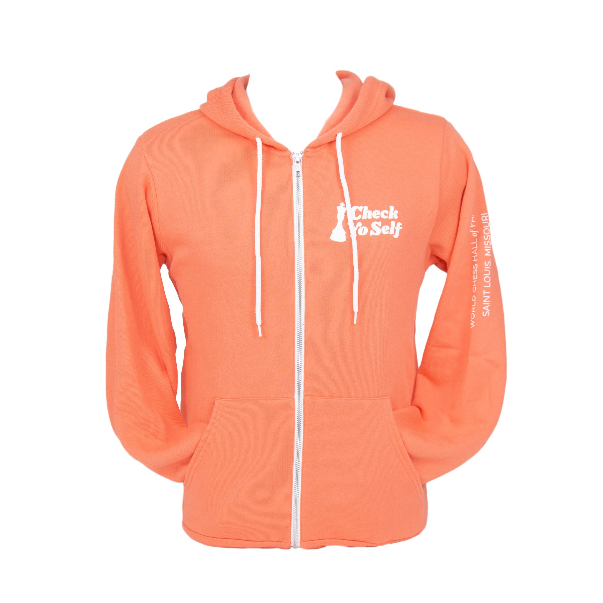 Coral orange hoodie cheap