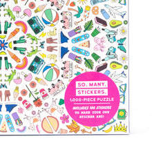 Load image into Gallery viewer, So. Many. Stickers. 1,000 Piece Puzzle
