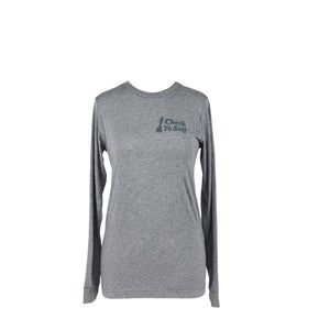 Check Yo Self 2.0 Long Sleeve Tee - Grey Triblend