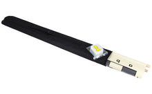 Load image into Gallery viewer, Rolled-up demo board in black carrying case. Plastic pieces lay on top of the case in plastic bag.
