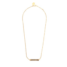 Load image into Gallery viewer, Mini Coordinates Necklace in Brass - STL
