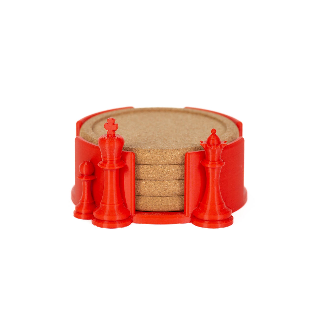 3D Printed Chess Coaster Set