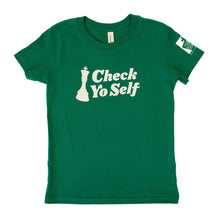 Load image into Gallery viewer, Check Yo Self Youth T-Shirt- Kelly Green
