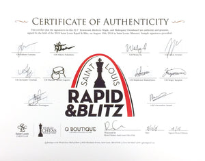 2018 Rapid & Blitz Roll-Up Board [Autographed]