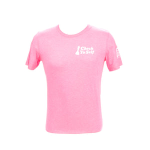 Check Yo Self 2.0 Tee - Neon Pink