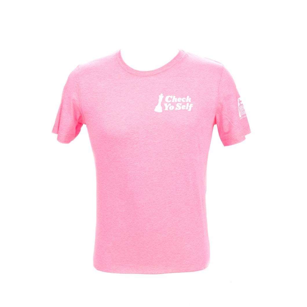 Check Yo Self 2.0 Tee - Neon Pink