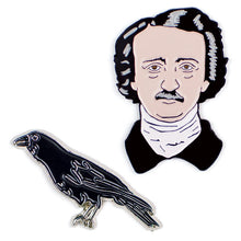 Load image into Gallery viewer, Pin 1 Poe Head
Pin 2 Raven 
