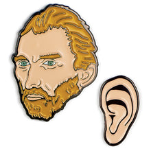 Load image into Gallery viewer, Pin 1 Van Gogh head
Pin 2 Ear
