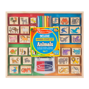 Deluxe Wooden Stamp Set- Animals