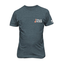 Load image into Gallery viewer, Check Yo Self 2.0 Tee - Navy Slub
