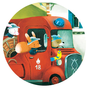 Fire Truck Mini Puzzle (16pcs)