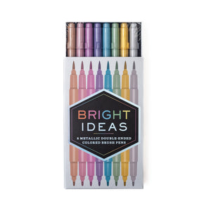 Bright Ideas 8 Metallic Brush Pens
