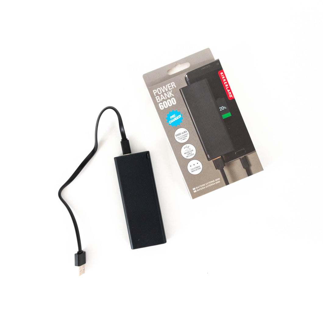 Power Bank 6000 MAH Black