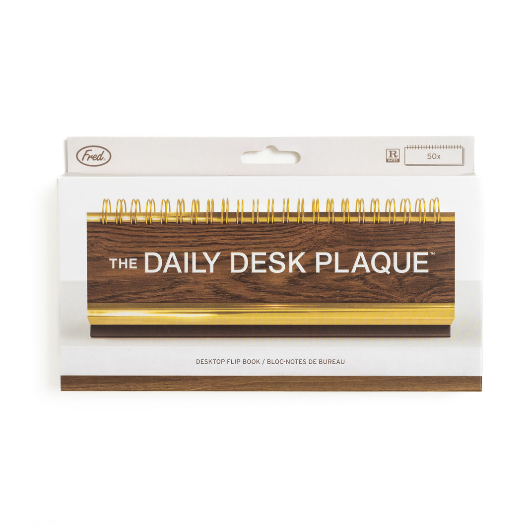 Daily Desk Plaque