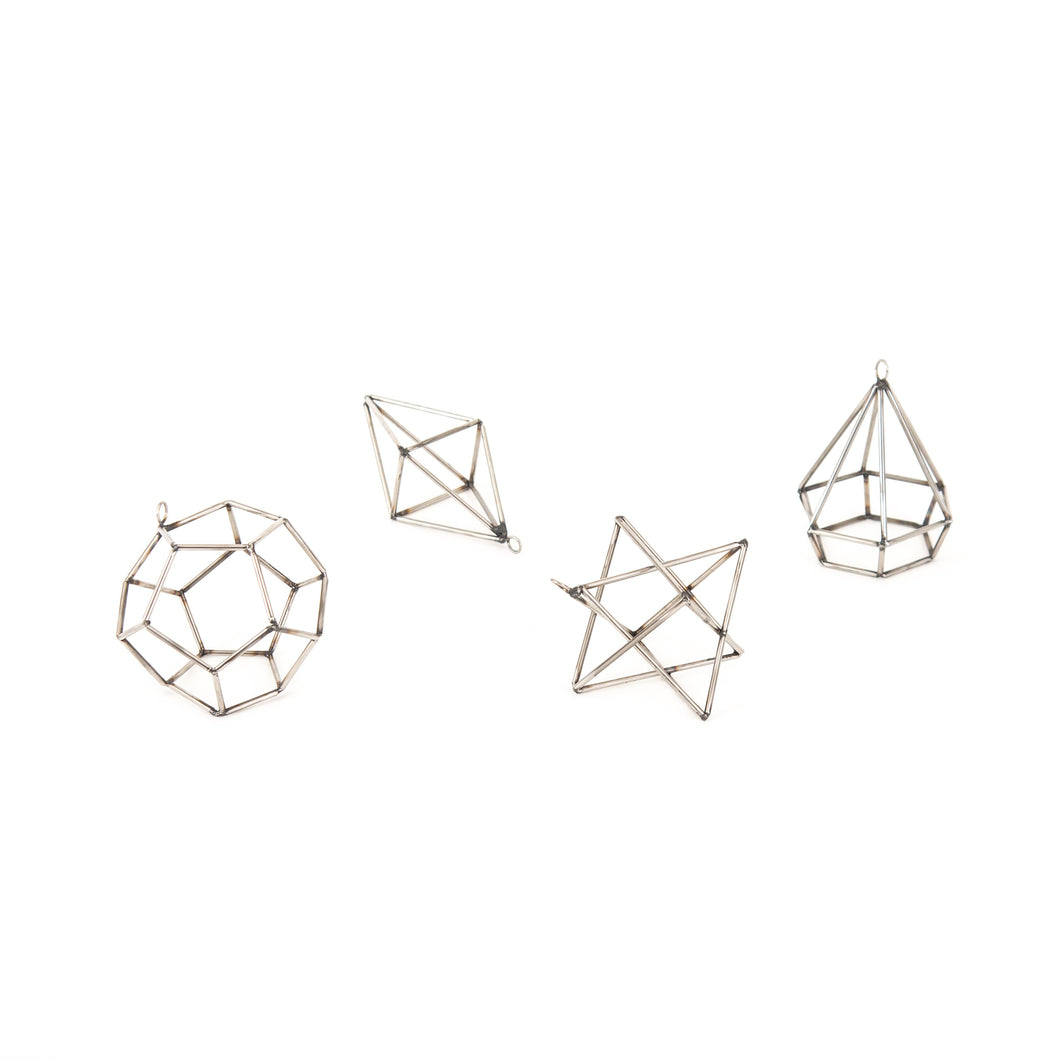 Steel Geo Ornaments Assorted