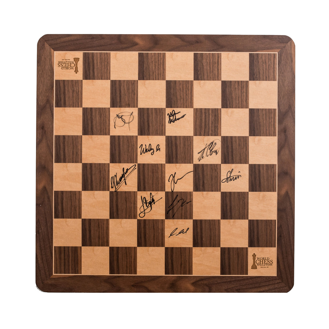 2021 Chess 9LX Wooden Board [Autographed]