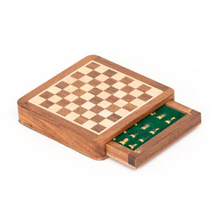 5" Magnetic Chess Set with Drawer