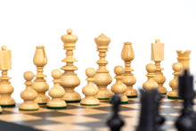 Load image into Gallery viewer, 4&quot; Black Modern Tulip Chess Set
