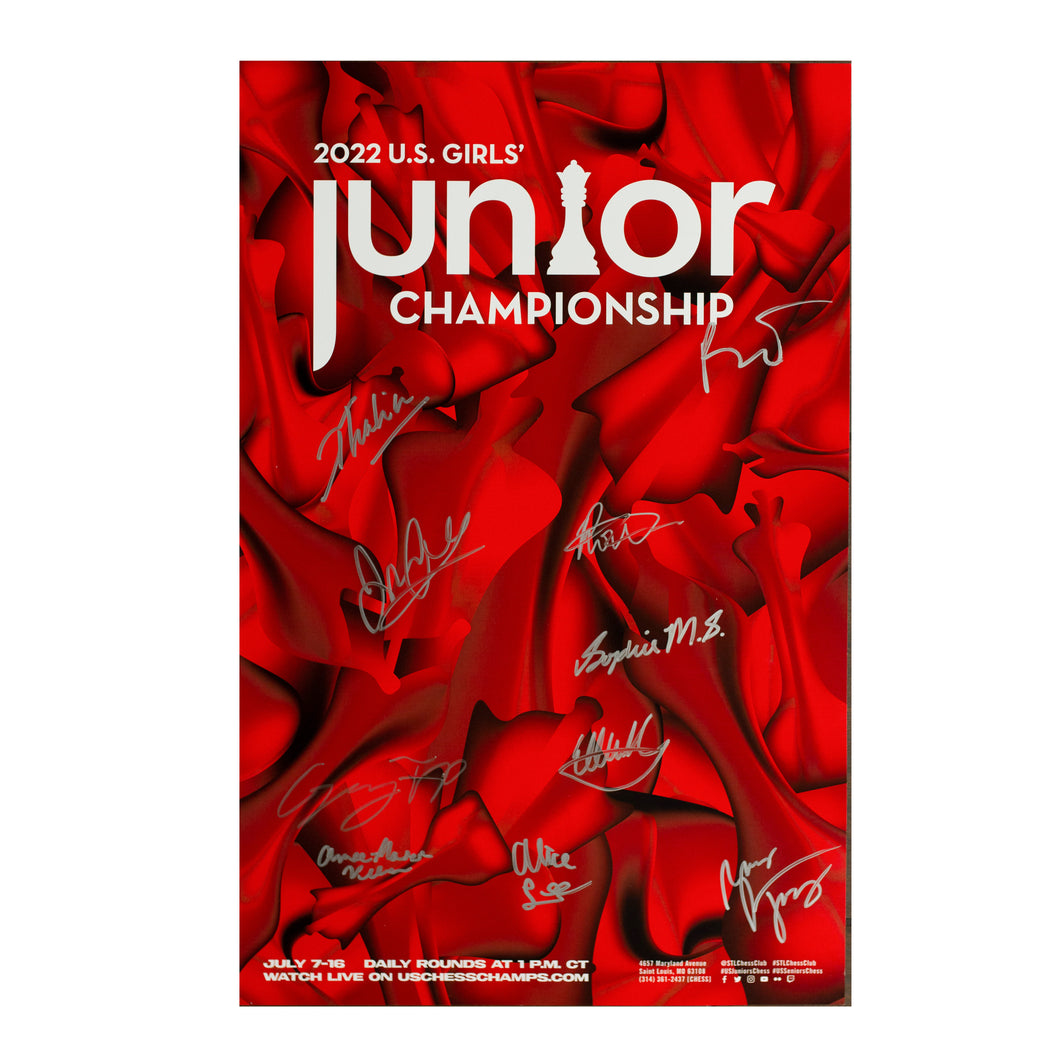 2022 US Junior Girls Championship Poster [Autographed]