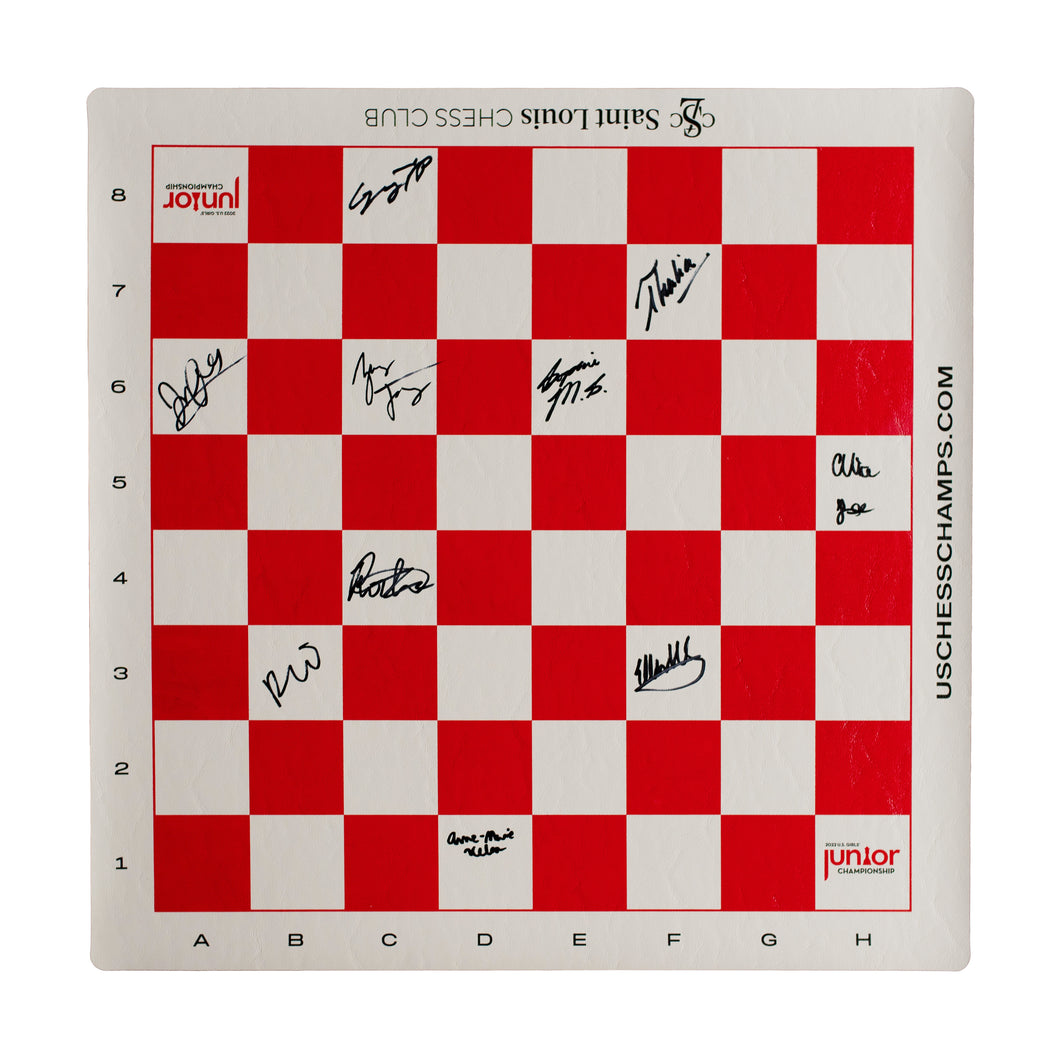 2022 US Junior Girls' Championship Roll-up Board [Autographed]