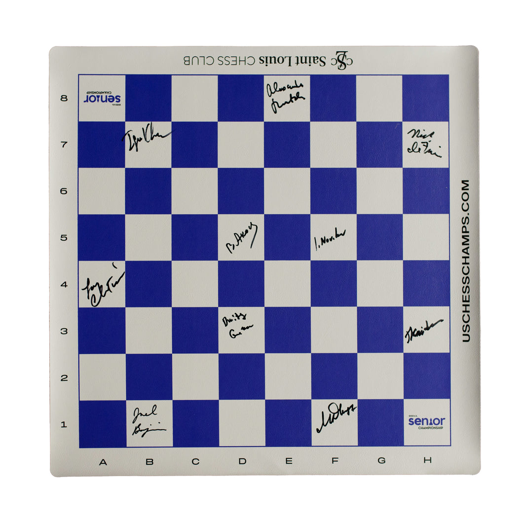 2022 US Senior Championship Roll-up Board [Autographed]