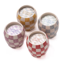 Load image into Gallery viewer, Checkered Porcelain Candle
