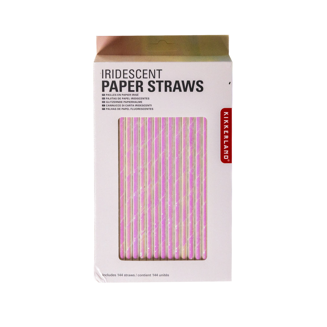 #Iridescent Paper Straws