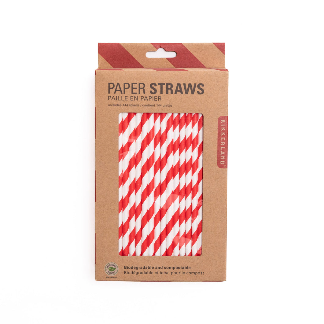 Paper Straws Red Box of 144