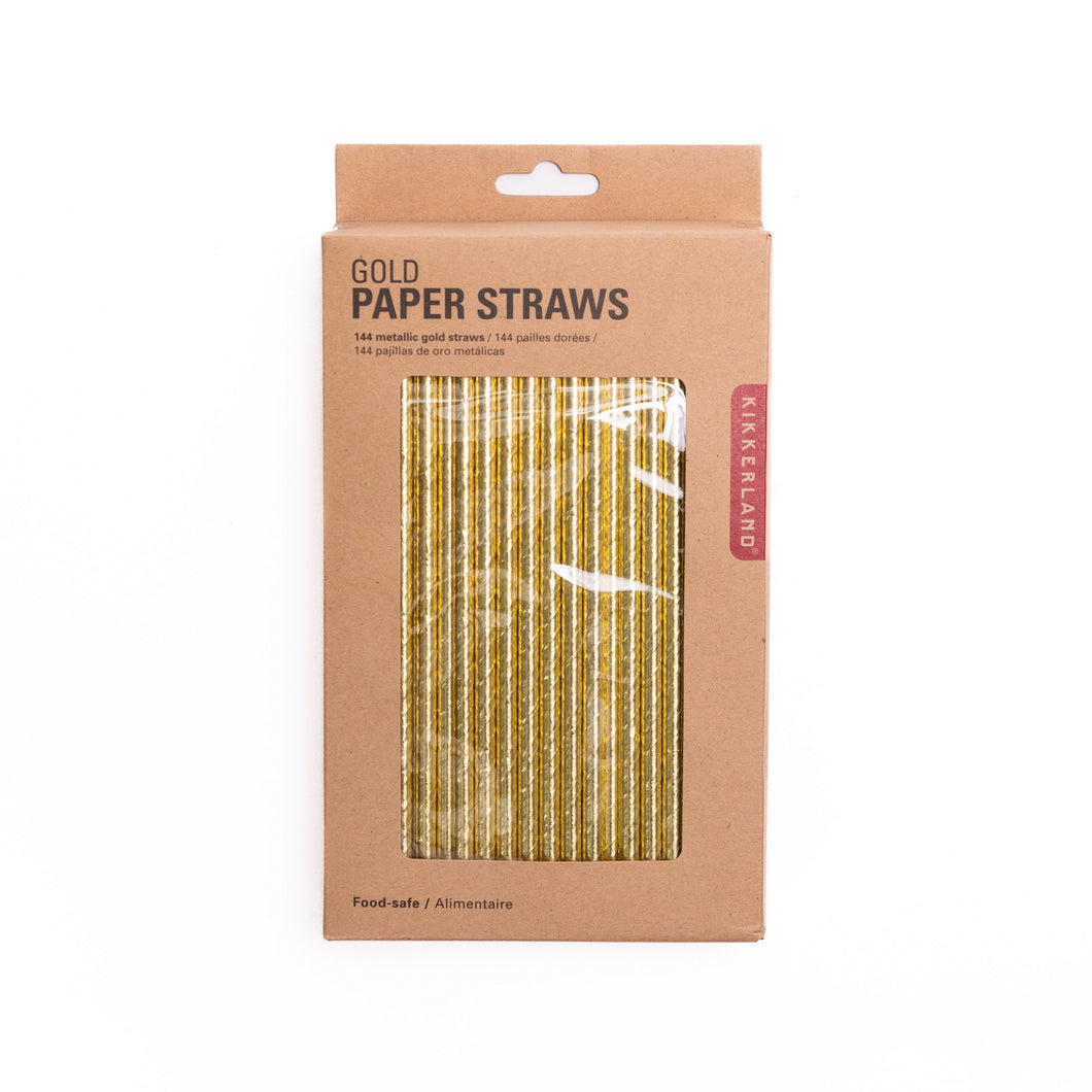 Gold Paper Straws