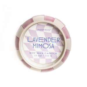 Checkered Porcelain Candle