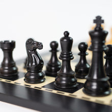 Load image into Gallery viewer, 4&quot; Double-Weighted Chess Set on Ebony Board
