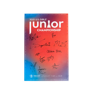 2021 US Junior Girls Championship Poster [Autographed]