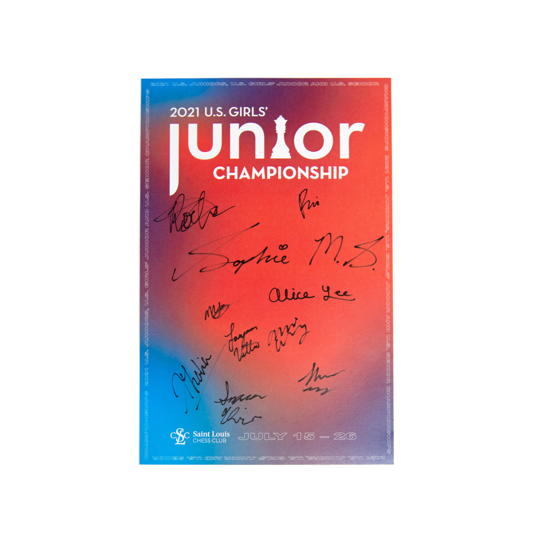 2021 US Junior Girls Championship Poster [Autographed]