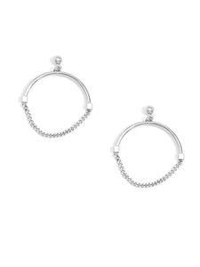 Metal chain drop earrings