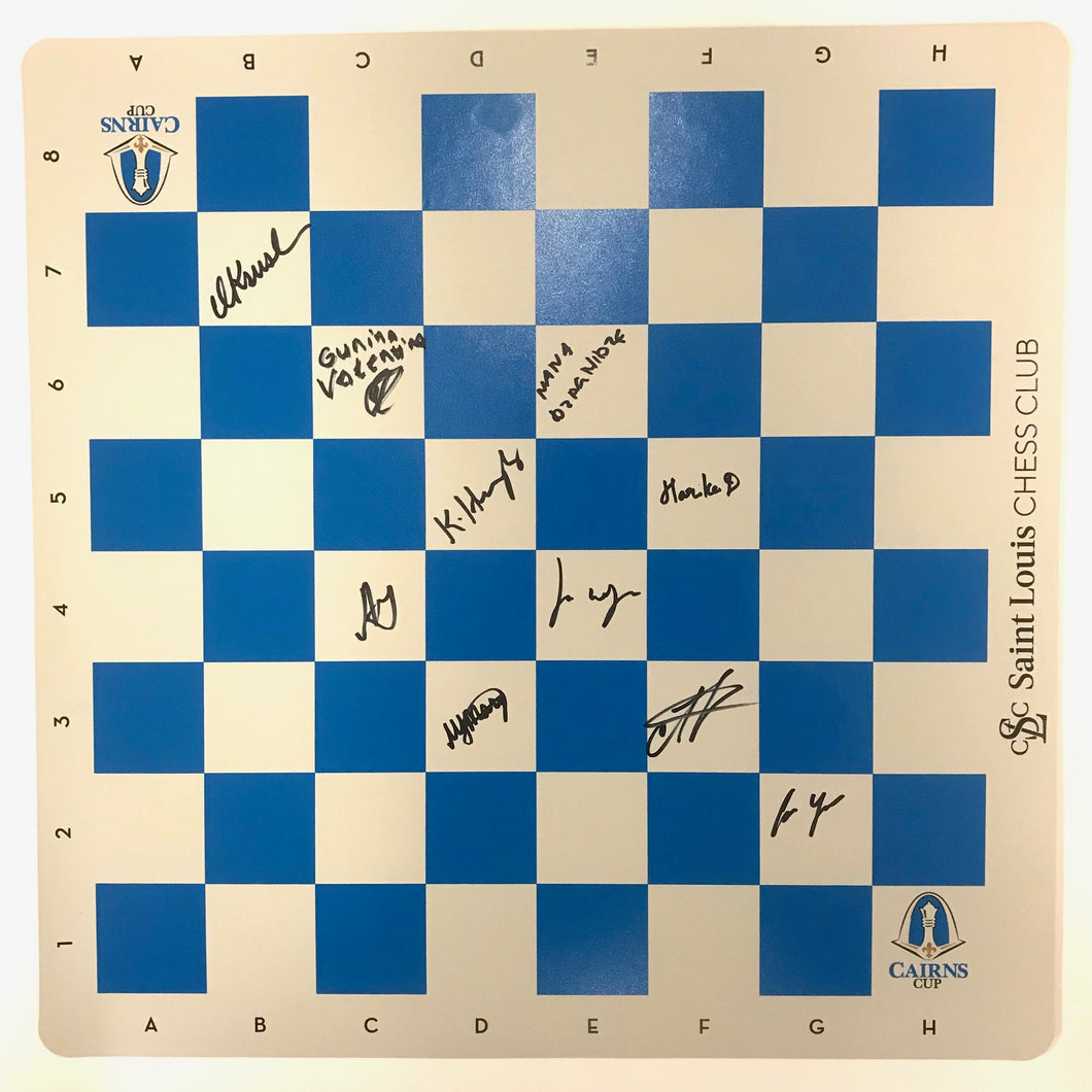 2020 Cairns Cup Autographed Roll-Up Board