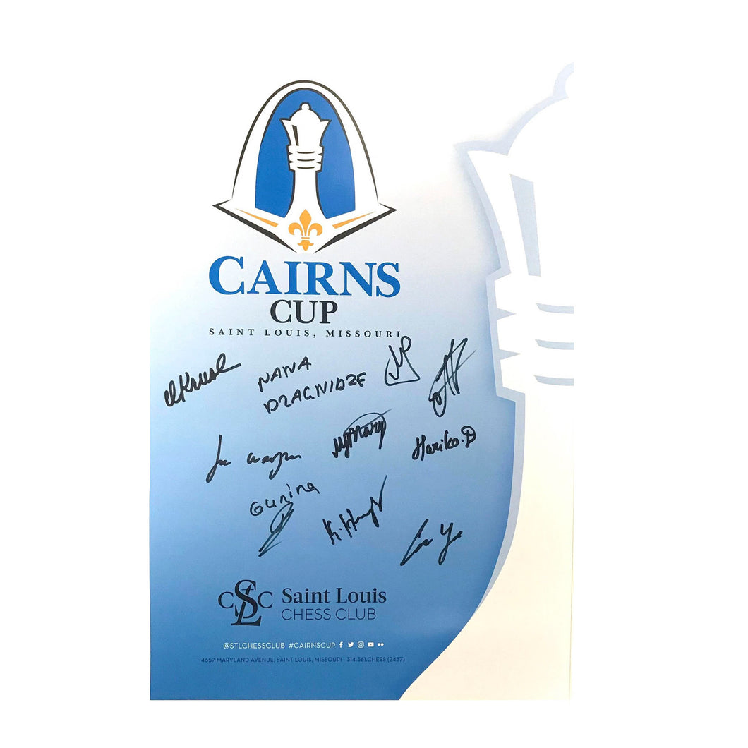 2020 Cairns Cup Autographed Poster
