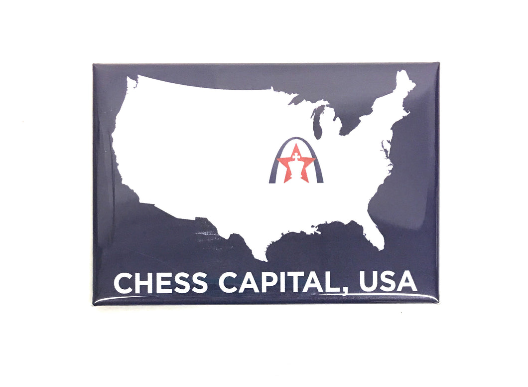 Chess Capital USA Magnet