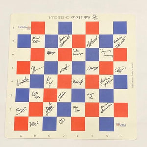 2021 US Chess Championship Vinyl Board [Autographed by ALL PLAYERS]