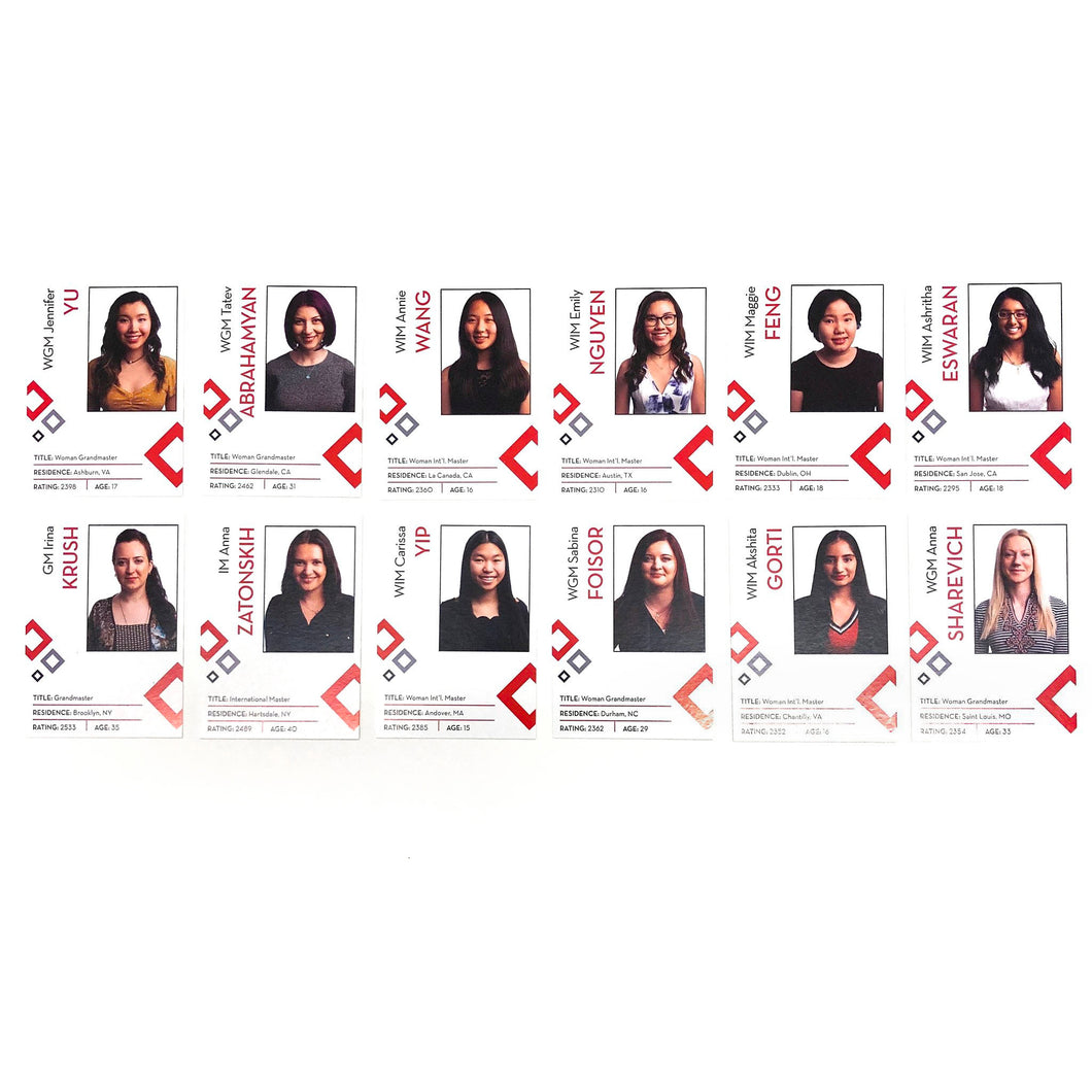 #2019 US Women's Chess Championship Trading Cards