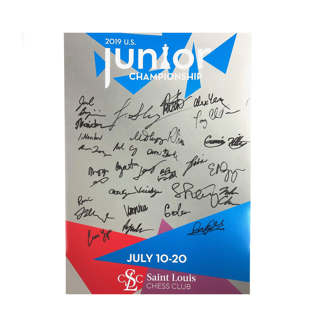 2019 Junior/Senior Championship Poster [Autographed by ALL PLAYERS]